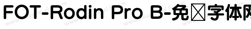 FOT-Rodin Pro B字体转换